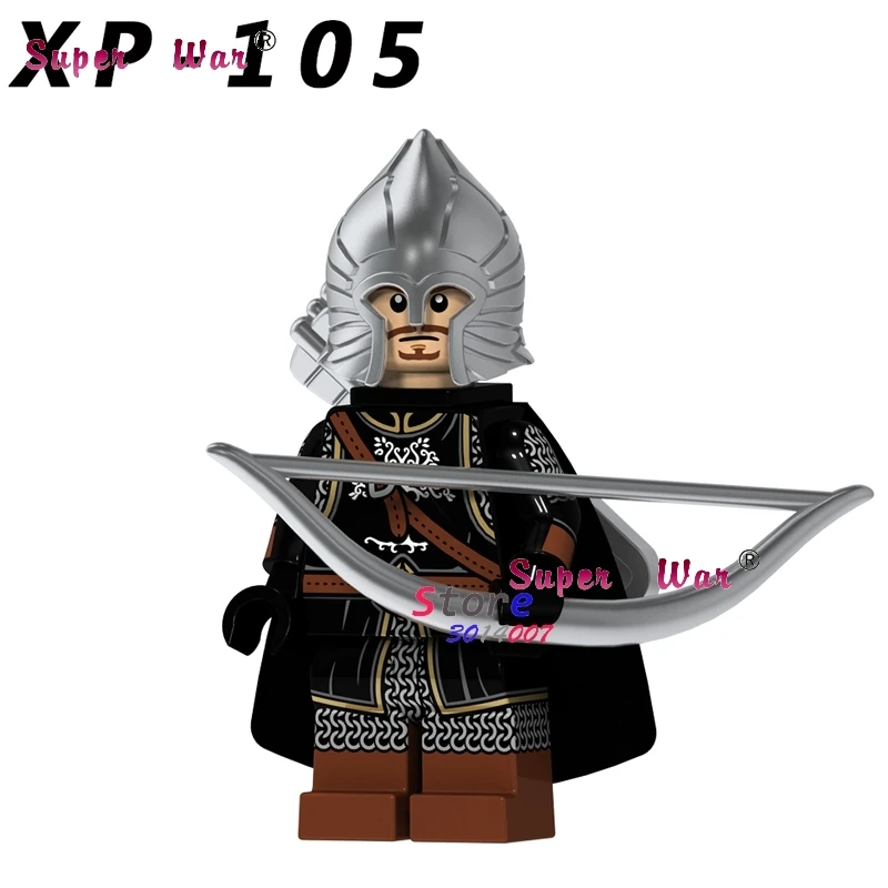50 шт. Elves Gondor фонтан Guard меч лансеров Игра престолов Gendry средневековые лучники серии строительные блоки игрушки для детей - Цвет: XP105