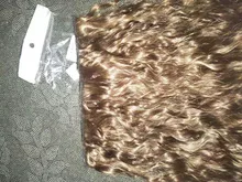 NICESY-extensiones de cabello sintético largo ondulado para mujer, pelo sintético de alta temperatura, color negro, 22 pulgadas, 5 Clips