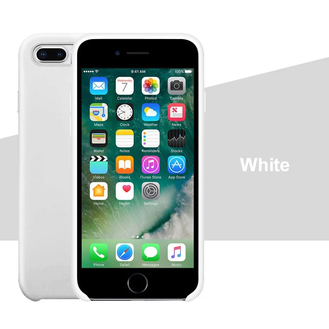 Роскошный силиконовый чехол для iphone 7 8 6S 6 Plus 11 Pro X XS чехол для MAX XR на Apple iphone 7 8 plus X 10 чехол официальный - Цвет: White