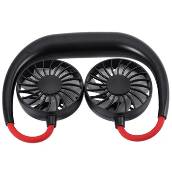 

ABKT-Multi-Functional Rechargeable Hanging Mini Fan Head Neckband Fan Portable Mini Usb Fan Air Cooling Fan For Home