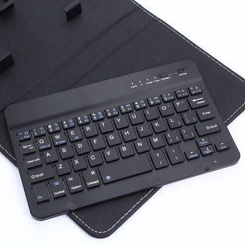 

Wireless Bluetooth Keyboard with Leather Case Mini Stand Cover Slim New Arrival