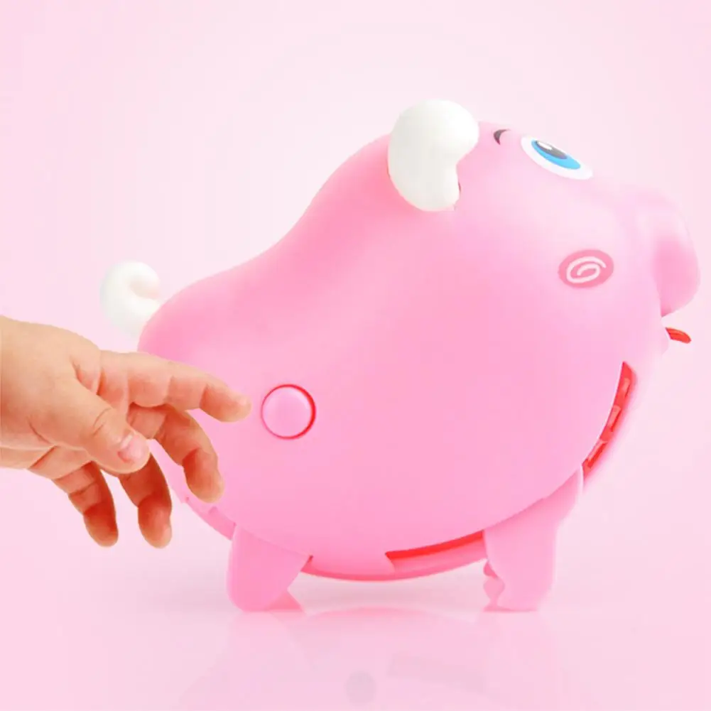 Электрический маленький свисток свинья Милая электрическая музыкальная прогулочная игрушка свинья светодиодный Электронные Домашние животные обучающая игрушка для детей