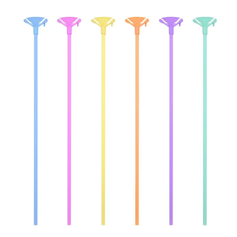 10-50pcs 30cm Latex Balloon Stick Multicolor Plastic Balloon Holder Cups for Wedding Birthday Decoration Accessories 10-50pcs 30cm Latex Balloon Stick Multicolor Plastic Balloon Holder Cups for Wedding Birthday Decoration Accessories