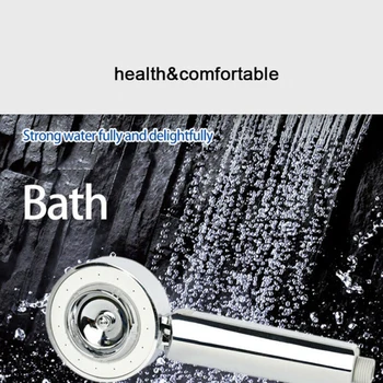 

3 Modes Shower Head Handheld Eco SPA Water Saving ABS Spray Bath Showerhead UK