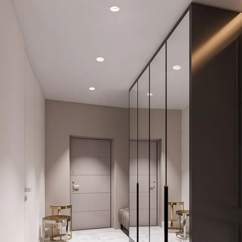 Recessed Downlight Dimmable Led Lamp Deep Anti-Glare Led Spot 5W 7W 12W 15W Lighting Living Room Bedroom Hotel Cafe Ceiling Lamp