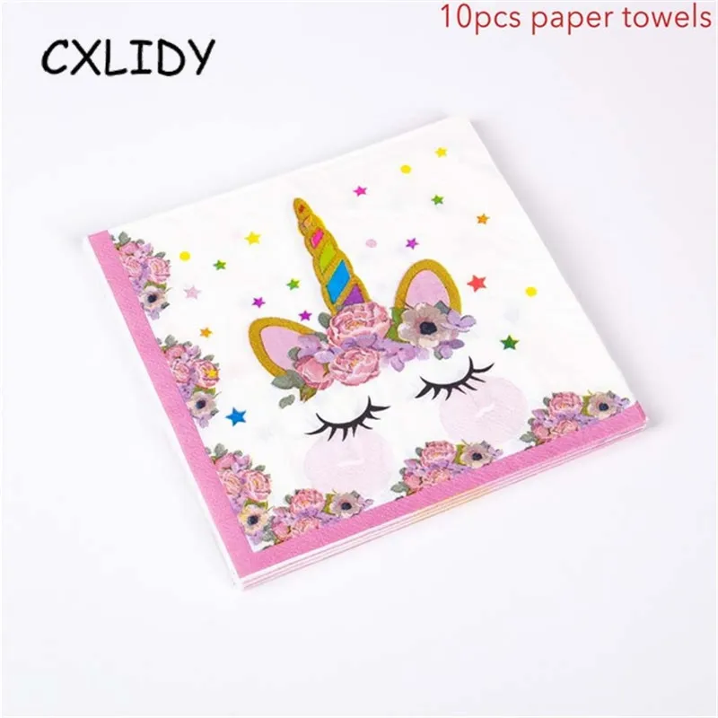 Rainbow Unicorn Cupcake Wrappers Cake Topper Happy Birthday Party Cake Decorations Kids Baby Shower Unicorn Party Supplies GM001 (28)
