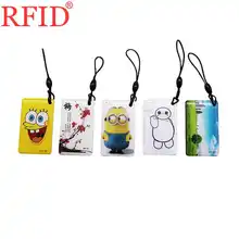 Двойной чип частота 125 кГц T5577 перезаписываемые Жетоны+ 13,56 МГц UID S50 сменный перезаписываемый брелок контроль доступа