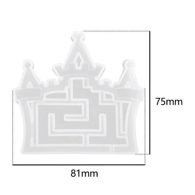 Maze Silicone Mold Shaker Molds Milk Bottle Heart Shape UV Epoxy Resin Mold Heart Keychain Pendant Craft Jewelry Tools