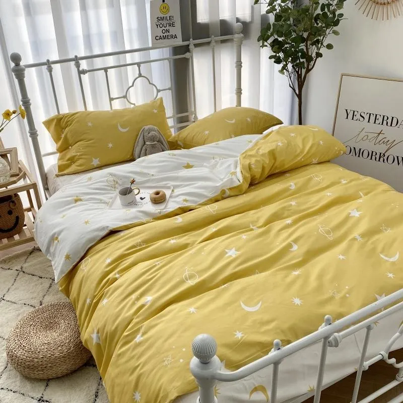 Пододеяльник из 100% хлопка сверхмягкий и легкий в уходе Комплект постельного