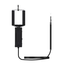 Бороскоп с ушной ложкой IP67 1 м портативный эндоскоп для мобильных телефонов в режиме реального времени видео инспекционная камера эндоскоп USB эндоскоп черный