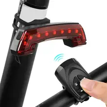 Зарядка через usb велосипедный Задний габаритный фонарь Предупреждение лампа с рогом аксессуар для велосипеда