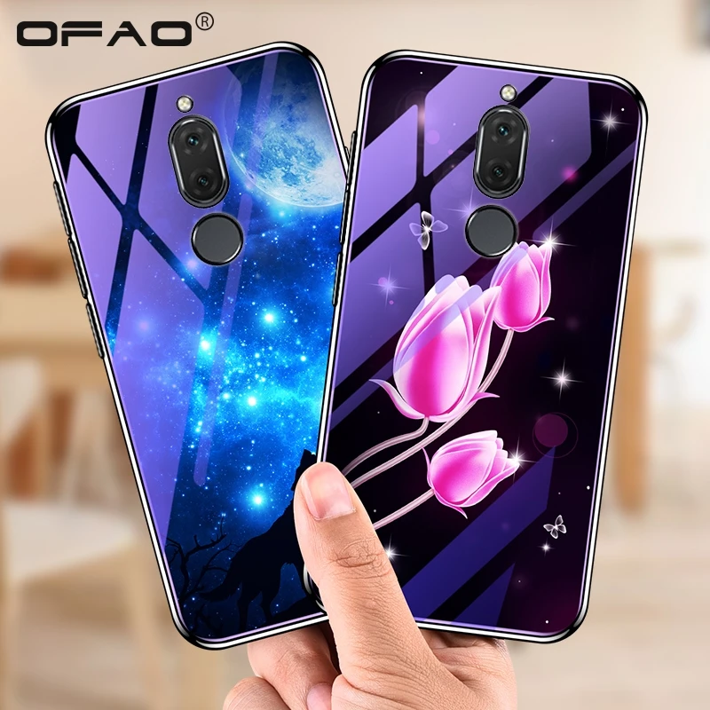 Nova 2i 5 9 &quotголубой свет волк стекло чехол для Huawei Honor 9i/Mate10 Lite Чехлы мягкое покрытие