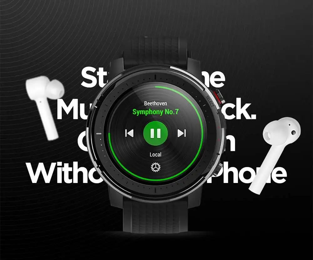 Предпродажа Amazfit Stratos 3 gps умные часы 1,3" экран 14 дней батарея 19 режимов спортивные часы 5 АТМ Водонепроницаемый Bluetooth воспроизведение музыки