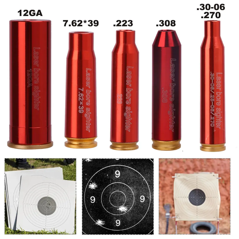 Sight-Collimator Laser-Pointer Cartridge Hunting-Gun-Accessory Bore Sight Red Dot Caliber
