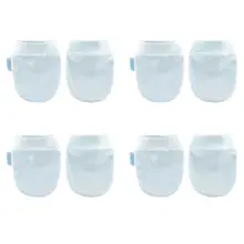 4 пар/уп. простые милые детские вязанные перчатки для новорожденных, противоугонные перчатки для рук