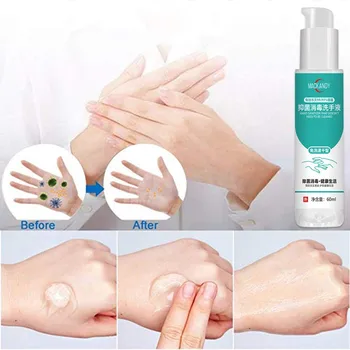 

60ml Disposable Hand Sanitizer Gel Anti-Bacteria 75% alcohol hand soap Waterless Antibacterial Hand Gel Long-Lasting