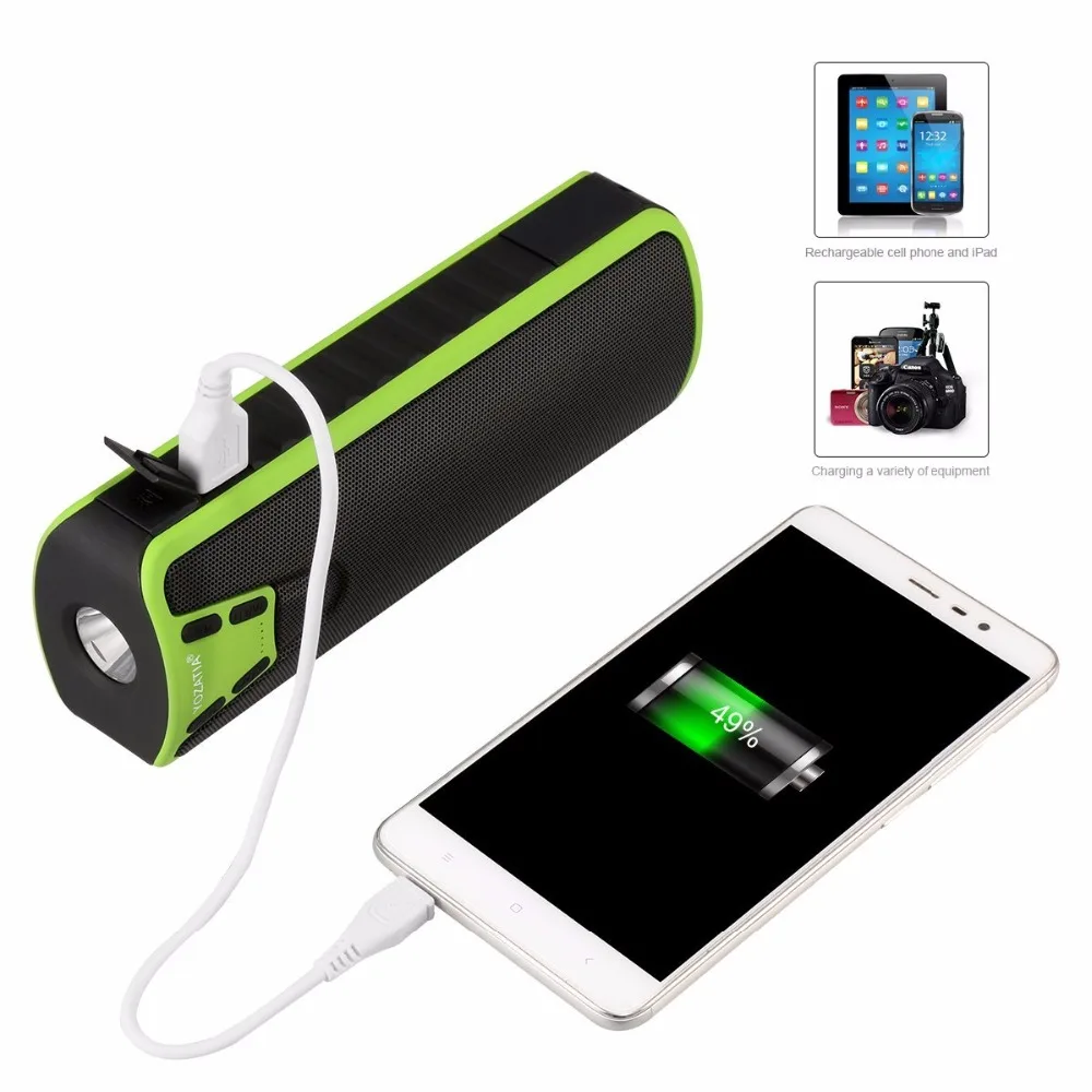 J7 беспроводной динамик Bluetooth V3.0 4000MA power Bank портативный светодиодный Многофункциональный динамик для зарядки