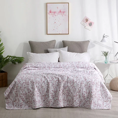 bedspread 7 Постельное белье из хлопка в минималистическом стиле, 1 предмет в комплекте, превосходное всесезонное постельное белье из хлопка премиум-класса King Queen78* 86" - Цвет: bedspread 7