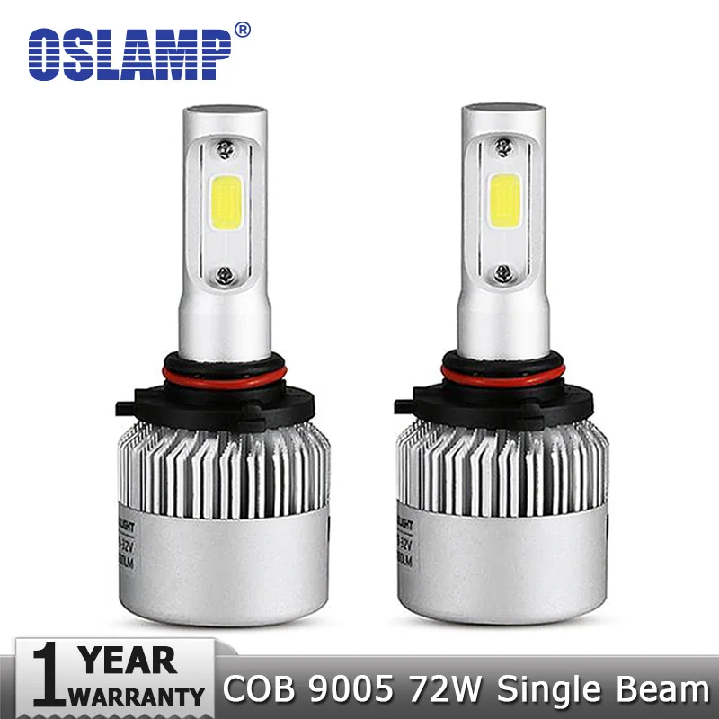 Автомобильные светодиодные лампы для фар Oslamp 9005/HB3 72 Вт 6500 к лм COB 12 В 24 BMW HYUNDAI HONDA