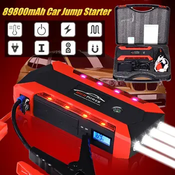 

600A 68800mAh 12V 4USB Car Jump Starter Power Bank Rechargable Battery Emergency Power Multi-Function SOS Flashlight