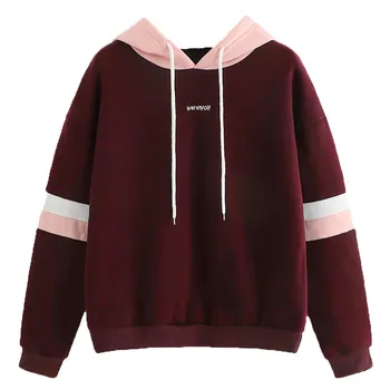 

2019 Autumn Women Hoodie Casual Long Sleeve Hooded Pullover Sweatshirts Hooded Female Jumper Women Sportswear Clothes d#