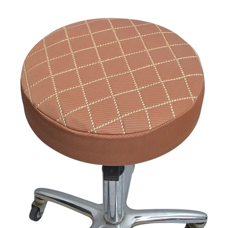 Горячий чехол на стул для дома круглый табурет протектор крышки эластичная накидка для сиденья подушки обеденный стул плед вращающийся стул