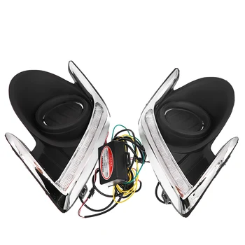 

2PCS DRL For Mitsubishi Attrage Mirage G4 2012~2017 LED Daytime Running Light Fog Lamp with Yellow Turn Signal