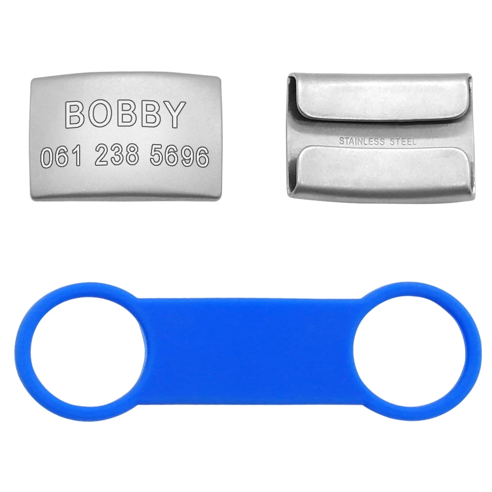 Stainless Steel Pet ID Tags Accessories No Dogs Nameplate Personalized Engraved Collar Cats For Small Noise Custom
