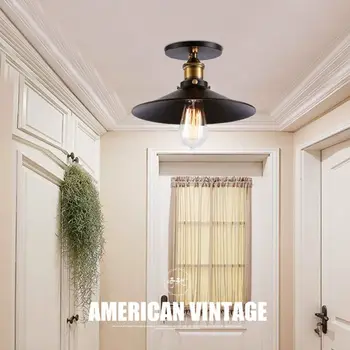 

Vintage Industrial Loft Style Metal Ceiling Pendant Light Shades Lampshade Lamp Q0KF