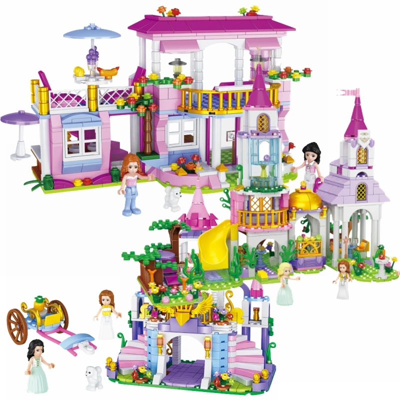 

Legoing Princess Castle Action Figure Jeanne Princess City Castle Model Building Blocks Girls Friends Toys for Children Legoing