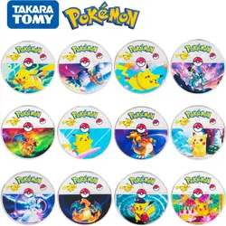Nouvelle Collection de jeu Pokemon, pièce commémorative, Pikachu, Charizard, Mewtwo, motifs de dessin animé, en argent plaqué, jouets cadeaux d'anime 