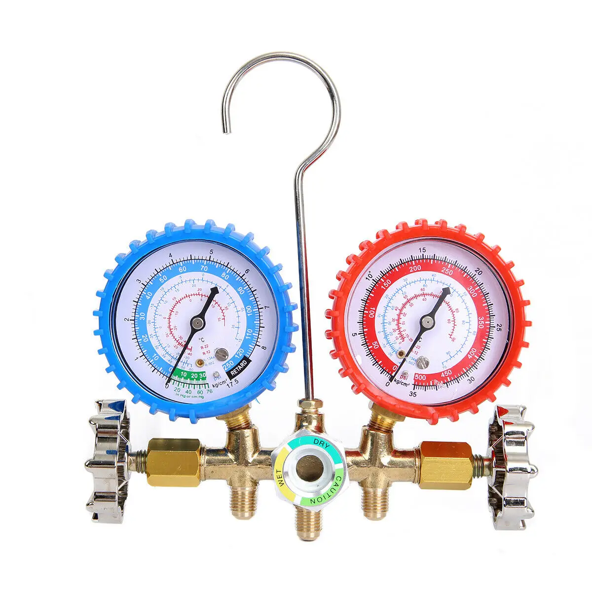Air Condition Refrigeration Charging Manifold Gauge For R404z R12 R134A R22