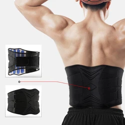 Man Abdominal Waist Support 5 Bones Belt Binder for Posture Corrector Cummerbunds Bodybuilding Waist Trainer Weight Lift Gym