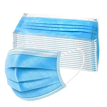 

50Pcs/100pcs Mask Disposable Nonwove 3 Layer Ply Filter Mask mouth Face mask filter safe Breathable Protective masks