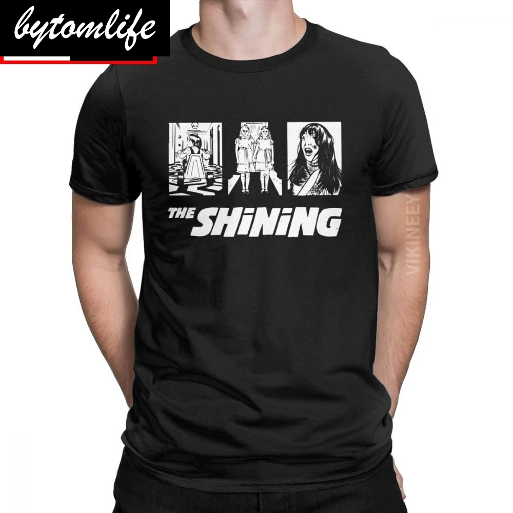 The Shining Kubrick Men's Tshirt Redrum Horror Scary Vintage Homme T-Shirt Cotton Oversized Streetwear | Мужская одежда