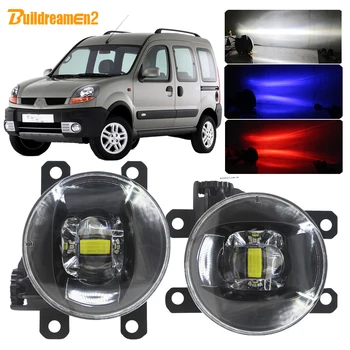

Buildreamen2 Car LED Lamp Lens Fog Light With Devil Eye Function DRL H11 4000LM 12V For Renault Kangoo Grand Kangoo 2007-2015