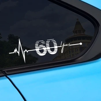 

Car 60year Anniversary Window Stickers Exterior Column Door Side Decals For Mini Cooper One S JCW Universal Car Accessories