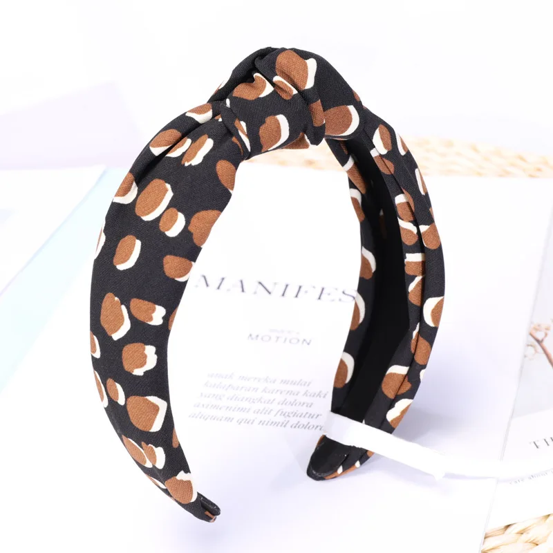 South Korea Dongdaemun Celebrity Style Accessories Leopord Pattern Knot New Style Autumn And Winter Hair Accessories Korean-styl