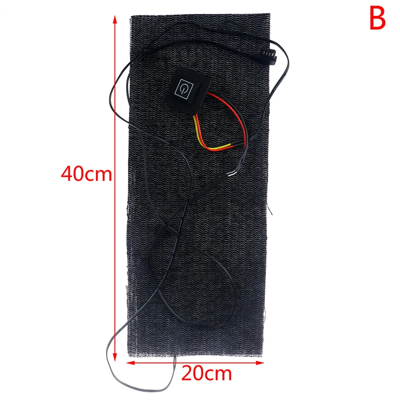 1pc 1 шт. USB нагревательная пленка Электрический зимой тепло лихорадка коврик 5V углеродного волокна площадку грелка для рук для талии, домашних животных, подушки, живота, с переключателем - Цвет: 1pc