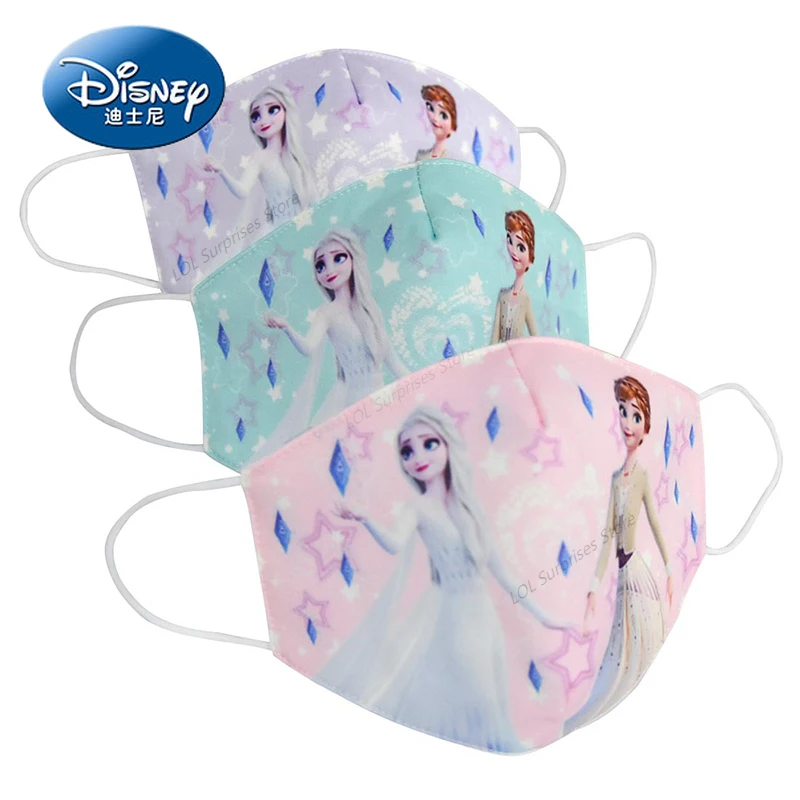Маска для лица Disney девочек многоразовая дышащая детская маска PM2.5 защиты от пыли