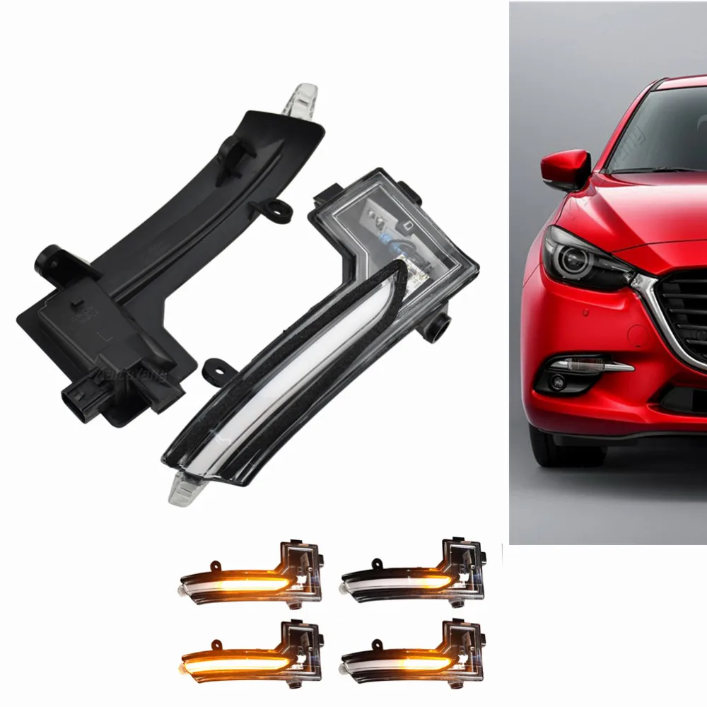 

Dynamic LED Turn Signal Light Side Wing Rearview Mirror Indicator Sequential Blinker Lamp For Mazda 3 Axela 17-18 6 Atenza 2018