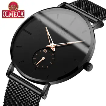 

Men's Watches OLMECA Fashion Brand Luxury Quartz Watch Casual Wrist Watch for Men Waterproof Male Clock Relogio Masculino 0901