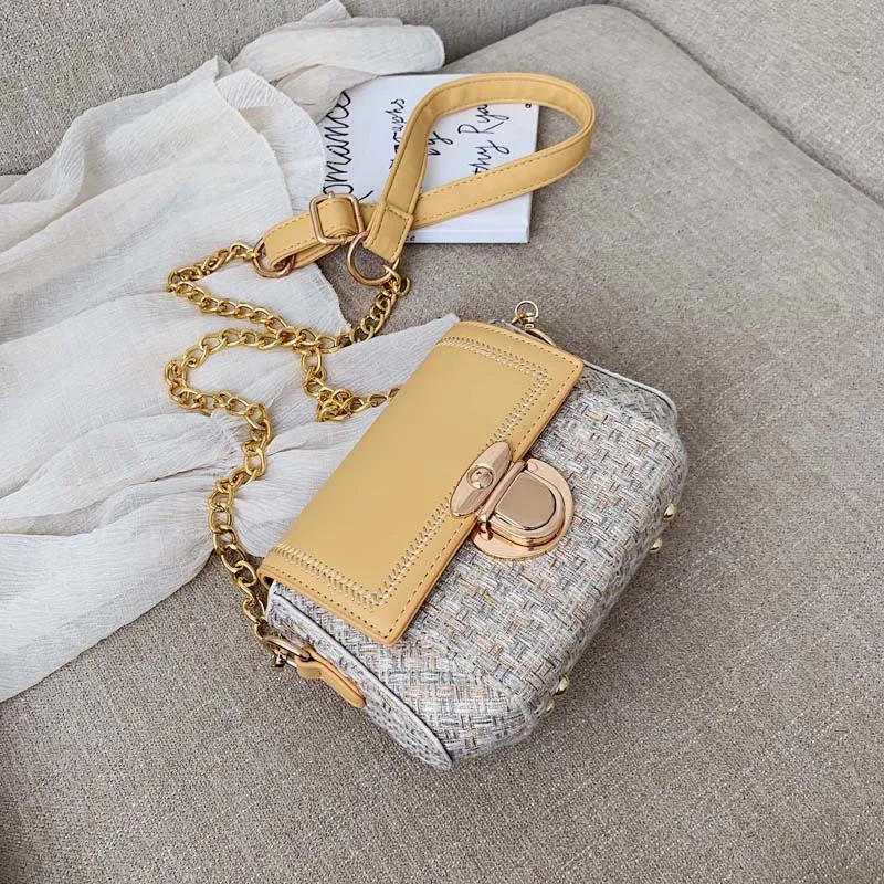 yellow PU+ шерстяные сумки через плечо для женщин дизайнерские маленькие сумки Женский кошелек модные мини сумки на плечо Sac основная женская сумка - Цвет: yellow
