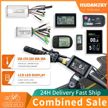 Controller Ebike KT e display LCD a LED 36V/48V 250W-1500W Motore del mozzo LCD3 LCD4 LCD5 LCD8 Parti per bici da bicicletta elettrica