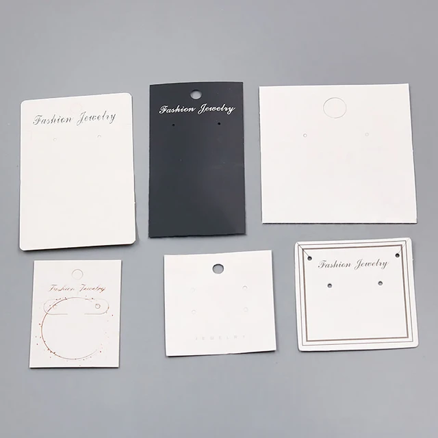 Display Cards Necklace Earrings  Earring Display Card Design - Hot  20pcs/lot Paper - Aliexpress