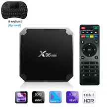 X96 Мини Android 7,1 Smart tv BOX 2 GB/16 GB tv BOX X 96 mini Amlogic S905W H.265 4K 2,4 GHz WiFi медиаплеер телеприставка X96mini
