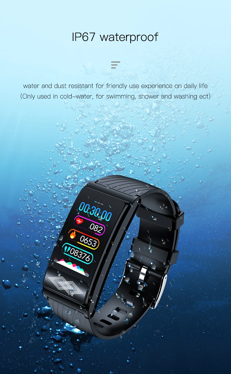 P10 Sport Smart Bracelet Blood Pressure Oxygen Heart Rate Monitor ECG Band Activity Tracker Waterproof HRV Healthy Index