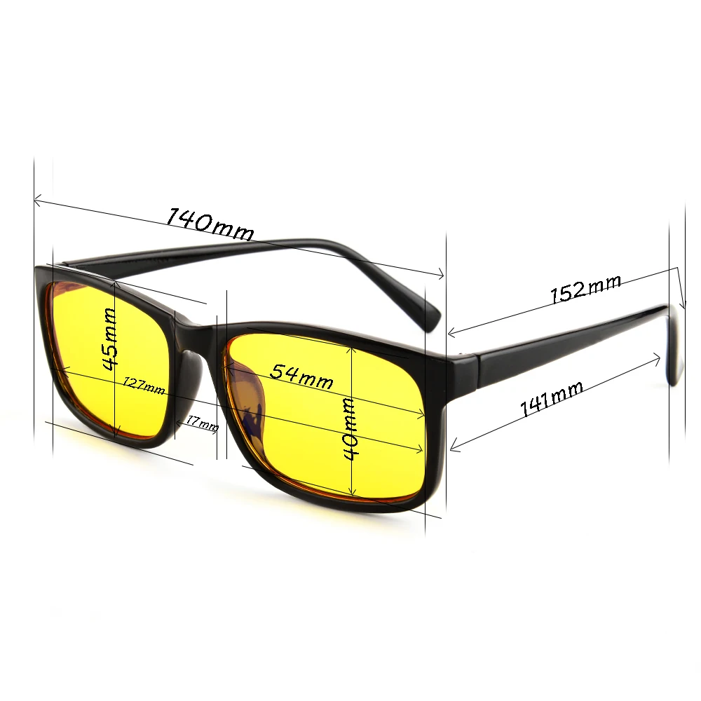 Gudzws Vision Blue Light Shield компьютер телефон очки анти синий свет УФ Защита Классический Прямоугольник пластиковая рамка Ye