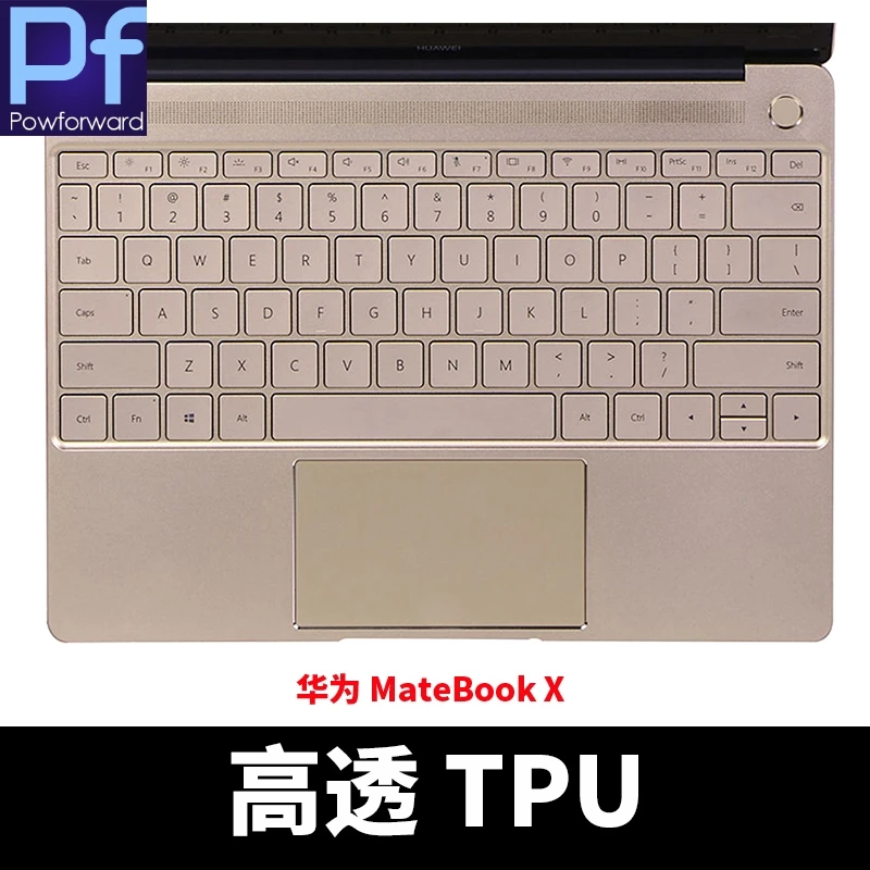 MateBook X 13 ТПУ чехол-клавиатура для huawei matebook X Pro D E X 13 14 16,1 дюймов TPU чехол-клавиатура - Цвет: MateBook X 13