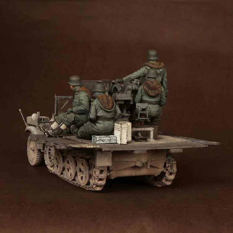 1/35 полимерная Модель Строительный набор фигурка солдат 5 фигурок(без транспортного средства